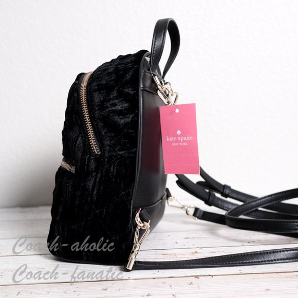 kate spade Bags Nwt Kate Spade Natalia Velvet Mini Backpack Poshmark